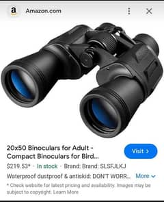 20x50  binoculars