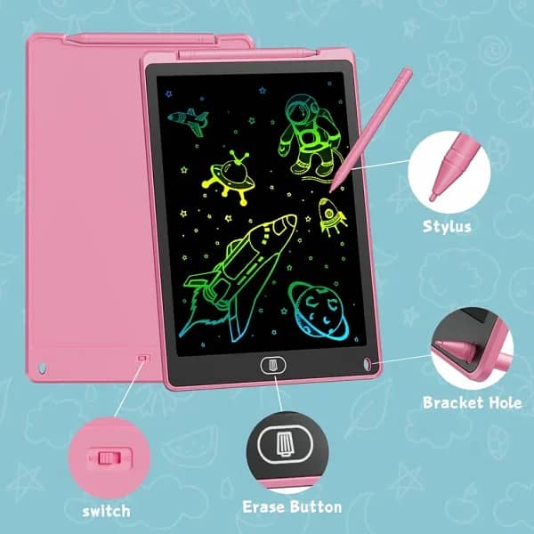 8.5, 12,10  Inches  Lcd Writing Tablet For Kids Play, Education And 6