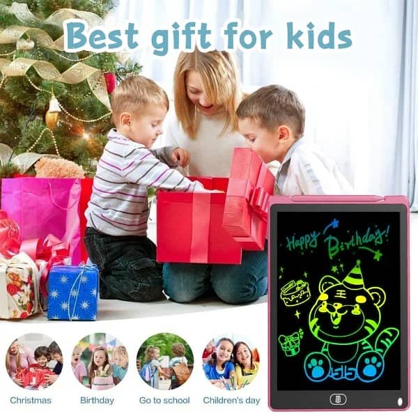 8.5, 12,10  Inches  Lcd Writing Tablet For Kids Play, Education And 9