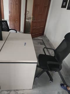 Work Station, Chairs, Small Table