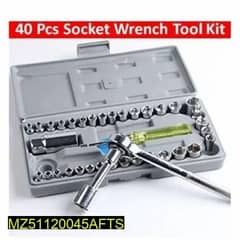 40 pieces stainless steel wrench tool set