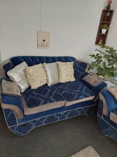 Two single beds + 7 seater sofa set