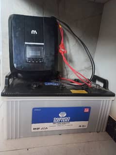 ns UPS Inverter + DAEWOO Battery DIB 200