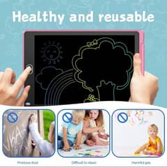 8.5 Inches Multicolor Lcd Writing Tablet For Kids Play, Education And