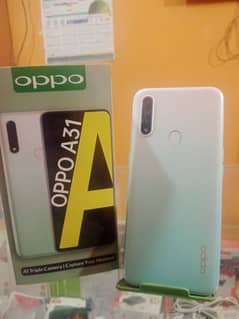 oppo A31  (6/128)  ram with box and charger lush