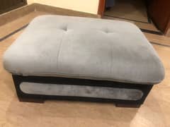L shaped 7 seater sofa with Ottoman table and centre table