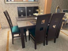 dining table available for sale 6 seater 0