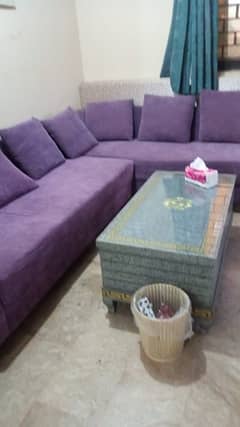 7 seater L shaped good condition sofacumbed