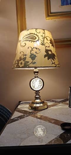 table lamp double light antique crystal ball