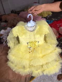 stylish frock in yollow colour best price