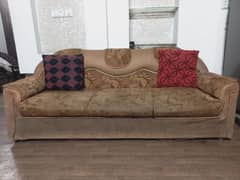 3+1+1, sofa set, brown colour