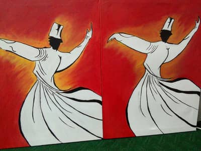 Oil Whirling Darvesh paintings with free delivery