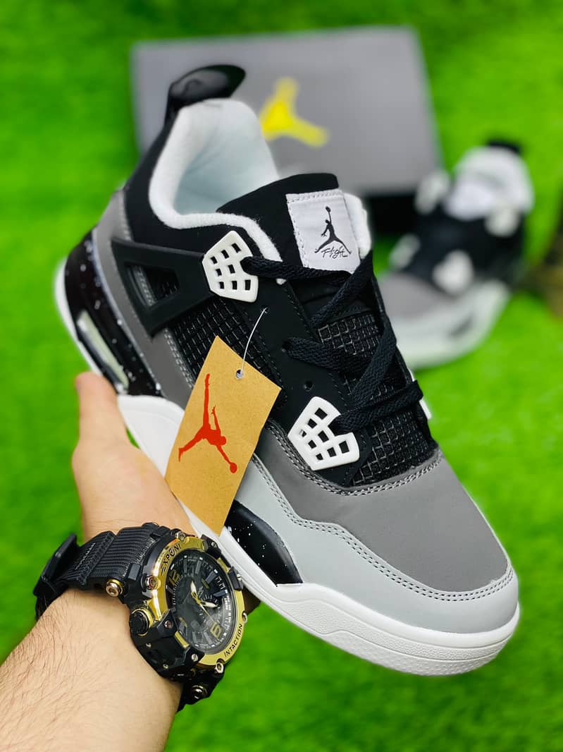 Shoes AIR JORDAN RETRO 4 “Grey/BLACK” 0