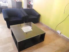 4 seater chairs and center wooden table for sale