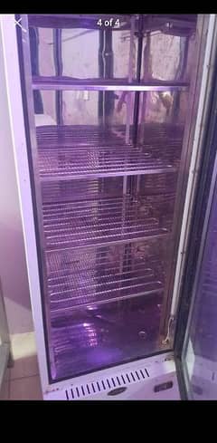 Vertical Glass door freezer 5 shelves