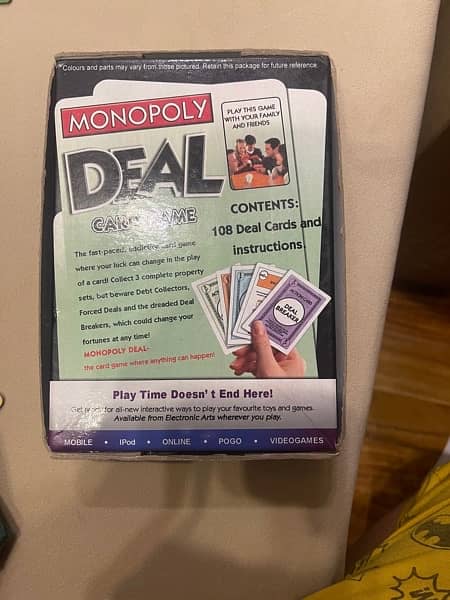 MONOPOLY DEAL CARD GAME 0