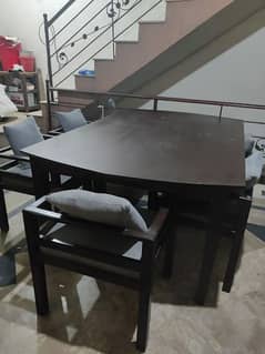 Pure Sheesham Dining Table With 6 Chairs Used Like New For Sale at Rwp