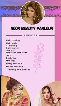 Noor Beauty parlour services at your home