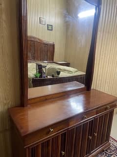 Pure Wood Bed / Dressing Table / Side Tables 0