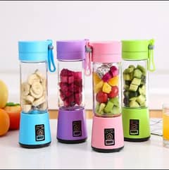 USB CHARGEABLE JUICER BLENDER 6 BLADES 380ml-Portable