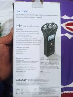 H1n Microphone Recorder ZOOM brand