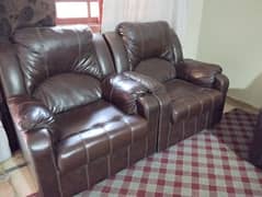 4 seater sofa set chocolate brown colour