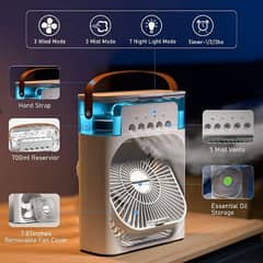 Portable Air Conditioner Fan with Led Night Light & Fine mist