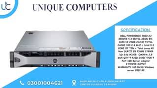 Dell PowerEdge R720 2U SERVER Intel® Xeon® Processor E5-2680 V2 10 CO 0