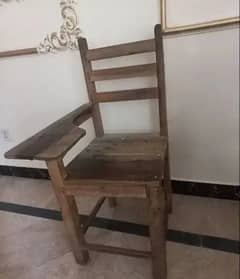 3 wooden chairs for school and academy