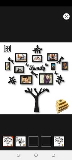 Family Tree Wall Decor Removable Picture Frames Tree Wall