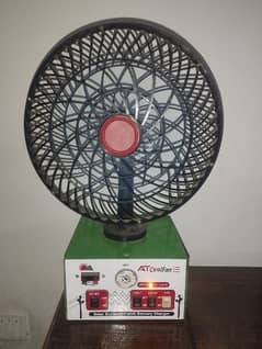 Rechargeable Dry Battery Fan with LED