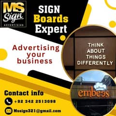 Acrylic 3D Sign | Steel 3D Sign | Bill boards | Reflection Sign