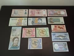 13 different currency notes for collection purpose 0