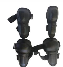 half finger gloves with elbow and knee pads