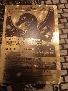 Pokemon card golden