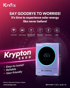 Knox Krypton 4kw(5600),6kw(8000)(7500), 8kw,11Kw Solar Hybrid Inverter