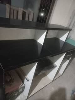 back colour Computer Table With Electric Brod  Full Lush  Condition