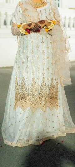 white nikah dress