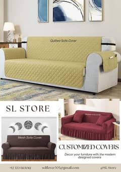 Sofa Covers / Mesh Covers / Quilted Covers / Bubble Covers