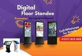 Digital Standee-Floor Standee-Touch Kiosk-SMD screen-Webcame