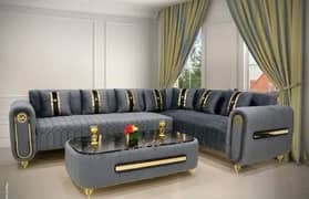 6 seater L shape sofa