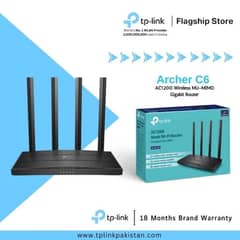 TP-Link Wi-Fi Router Archer C6 AC1200 Wireless MU-MIMO Dual Band