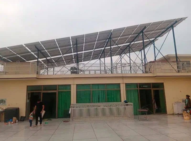 Elevated Solar Structure customized Guarder Work 14  rup watt 2