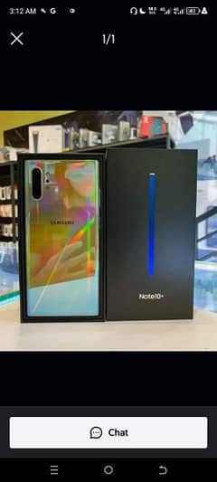 Samsung Galaxy Note 10plus 12/256gb for sale my whatsapp 0326=4298356