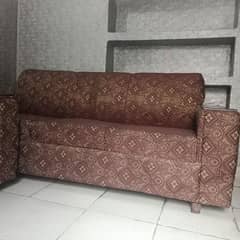 Sofa set of 3 sofas price negotiable