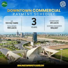 New commercial Down town commercial at the prime location near Jinnah and Bahira apartment,now at pre launch ing