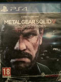 Ps4 | METAL GEAR SOLID V (Ground Zeroes) | Disc