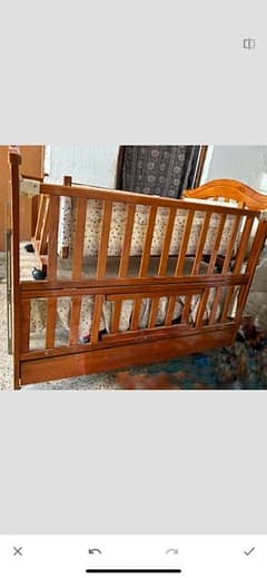 baby cot for sell with swing in low rate 0