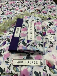 2 Pcs unstitched printed lawn