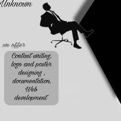 website development, content writing, logo and poster designing